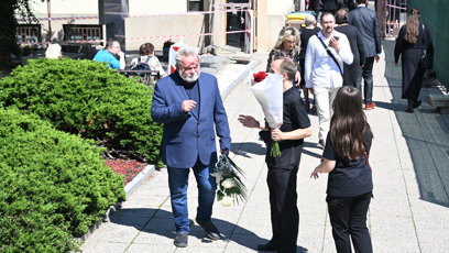 FOTO: Václav Upír Krejčí na příchodu.