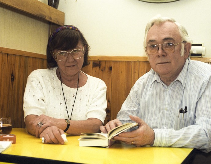 FOTO: Josef Škvorecký se svou manželkou Zdenou Salivarovou.