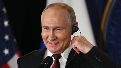 FOTO: Putin během summitu zopakoval argument, který používá od začátku invaze, že Rusko se cítí ohroženo, což byla také jeho záminka pro válku na Ukrajině.