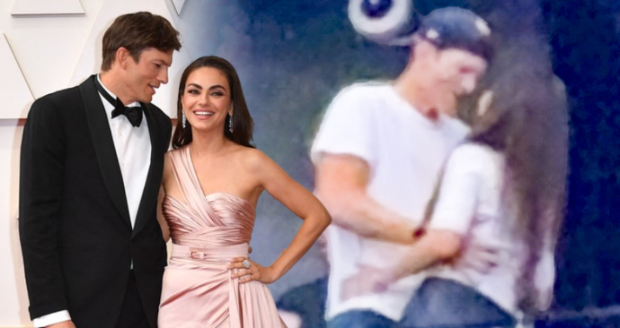 FOTO: Ashton Kutcher a Mila Kunis předvedli zamilovanou show.