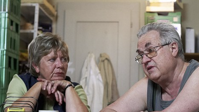 FOTO: Bronislav Poloczek a Jaroslava Obermaierová.  V seriálu Ulice hráli manžele.