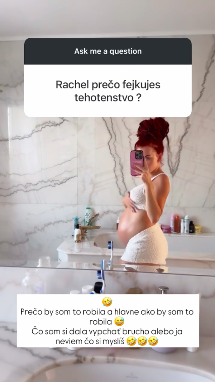 FOTO: Rachel ukázala své břicho. – stránka 1