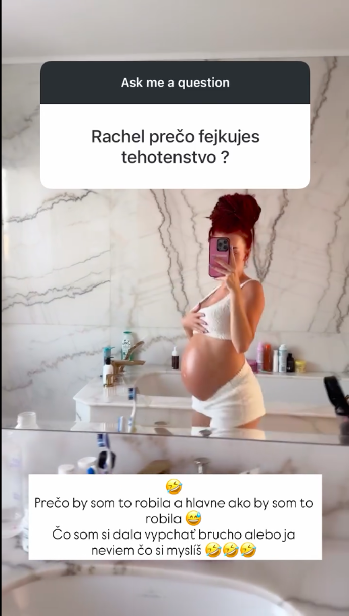 FOTO: Rachel je 9. měsící.