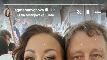 FOTO: Agáta Hanychová se svým tatínkem Jiřím Hanychem.