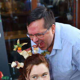 Eva Toulová a Luboš z Farmy.