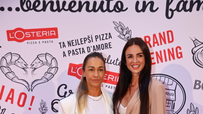 FOTO: Barbora Mlejnková na velkolepé otvíračce restaurace L'Osteria v Brně.