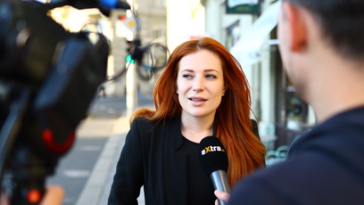 FOTO: Kateřina Bláhová během rozhovoru pro eXtra.cz.