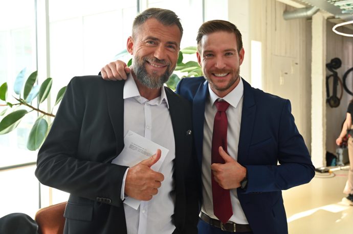 FOTO: Vladimír Polívka a Bořek Slezáček při natáčení filmu Letní lásky.