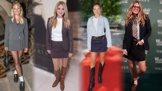 Minisukně na podzim podle celebrit: Konvičková ji obléká se sakem a mokasínami, Blanarovičová s kozačkami