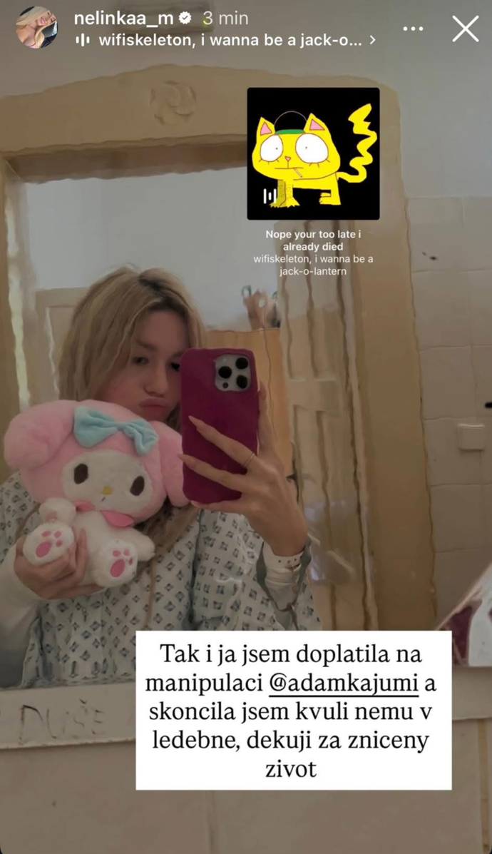 FOTO: Nela skončila v léčebně.