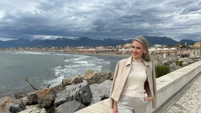 FOTO: Lenka Graf v Toskánsku.