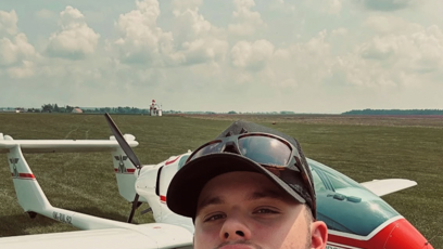 FOTO: Bořivoj Čermák se stal pilotem.