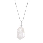 Stříbrný náhrdelník s perlou, YES Jewellery, 2390 Kč