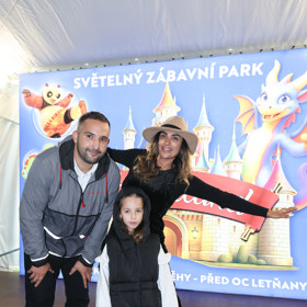 Anife Vyskočilová vyrazila s rodinou na akci Winter Wonderland.