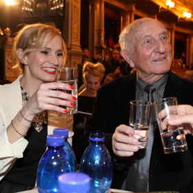 Otakar Brousek s Monikou Absolonovou na Tháliích v roce 2012.