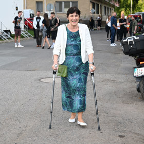 Jiřina Hofmanová na předpremiéře Zrádců.
