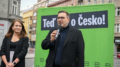FOTO: Jan Lipavský na akci Spolu.