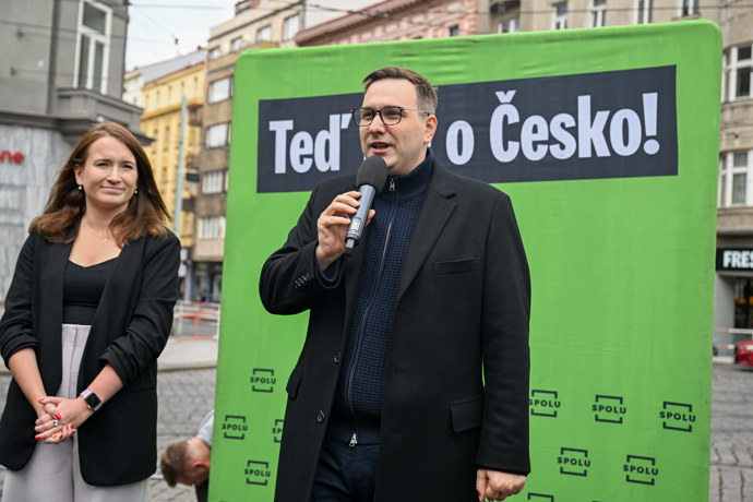 FOTO: Jan Lipavský na akci Spolu. – stránka 18