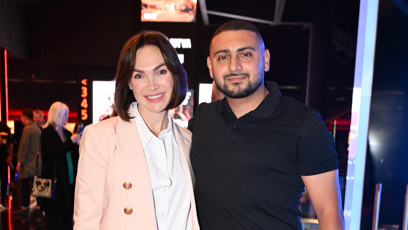 FOTO: Kamila Nývltová s partnerem na premiéře filmu Jedna bitva za druhou.