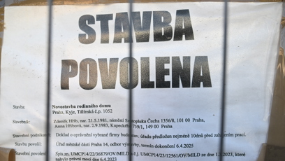 FOTO: Stavba nového domu Zdeňka Hřiba.