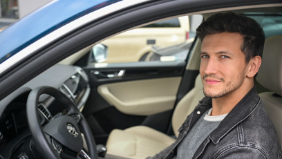 FOTO: Jan Solfronk v novém autěm.