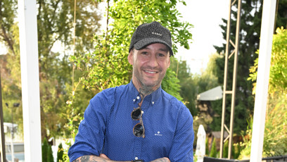 FOTO: Sámer Issa na oslavě Dominiky Mesarošové.