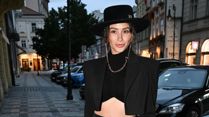 FOTO: Daniela Zálešáková vsadila na černý outfit.