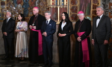 Nejvyšší ústavní činitelé na Pražském hradě.