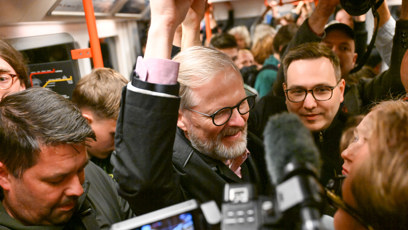 FOTO: Petr Fiala se projel metrem.