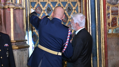 FOTO: Petr Pavel odemyká korunovační klenoty.