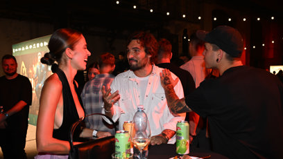 FOTO: Andrea Bezděková se na předpremiéře skvěle bavila.