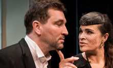 Ondřej Sokol a Mahulena Bočanová ve hře Dámský krejčí.