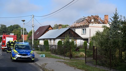 FOTO: Na polské území dopadly ruské drony.