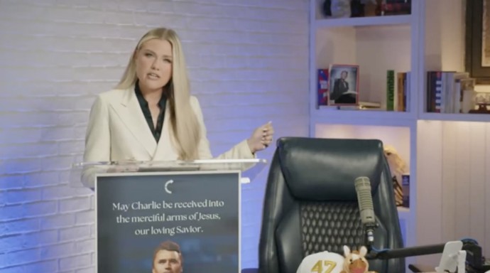 FOTO: Manželka zavražděného amerického aktivisty Charlieho Kirka Erika učinila své první veřejné prohlášení po jeho smrti.