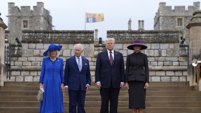 FOTO: Britský král Karel III. přivítal v Anglii amerického prezidenta Donalda Trumpa