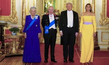 Královský banket pro Donalda Trumpa.