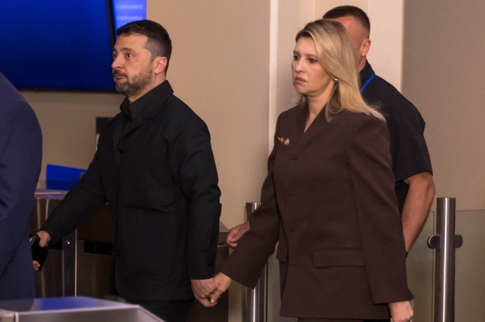 FOTO: Volodymyr Zelenskyj se svou ženou Olenou.