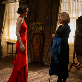 Michelle Dockery a Joanne Froggatt v Panství Downton: Velké finále.