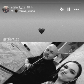 Artur Štaidl s partnerkou.