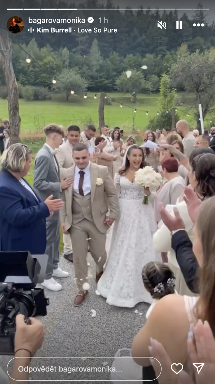 FOTO: Natálie Bagárová se vdala.