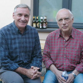 Ladislav Županič s hereckým kolegou  Janem Čenským