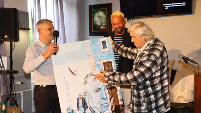 FOTO: Zdeněk Žák dostal svůj vlastní obraz.