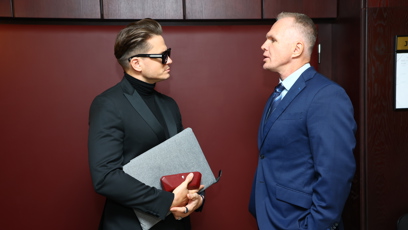 FOTO: Hudebník Ondřej Brzobohatý u soudu.