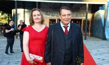 Jiří Paroubek zavítal s partnerkou na premiéru Plesu upírů.