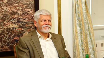 FOTO: Petr Pavel se usmíval.