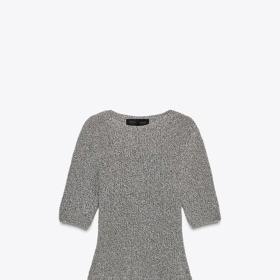 Přiléhavý úpletový top s třásněmi, Zara, 699 Kč