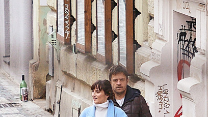 FOTO: Jiří Mádl se svou partnerkou a synem.