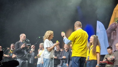 FOTO: Během večera došlo i na přípitek.