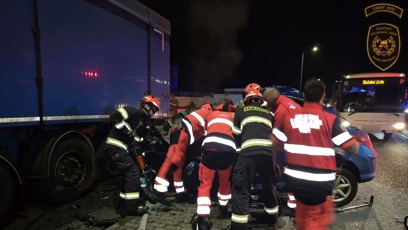 FOTO: U obce Hovězí na Vsetínsku došlo k tragické nehodě.