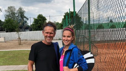 FOTO: Andrea Bezděková chodila na tenis.
